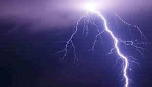 Lightning from sky